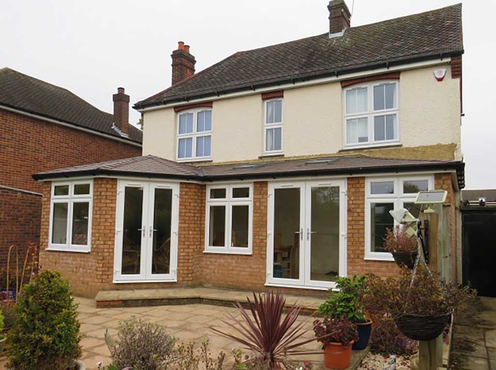Combination L or P shape Conservatory Roof 1 P shaped warm roof conservatory