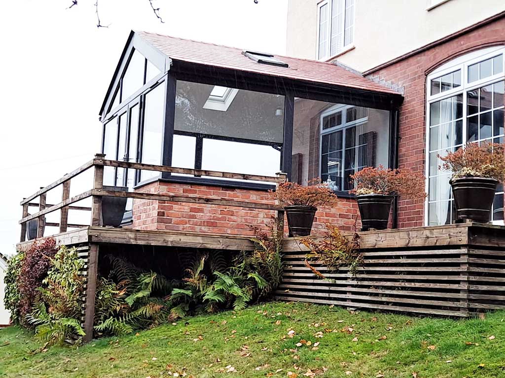 Replacement conservatory warm roof extension