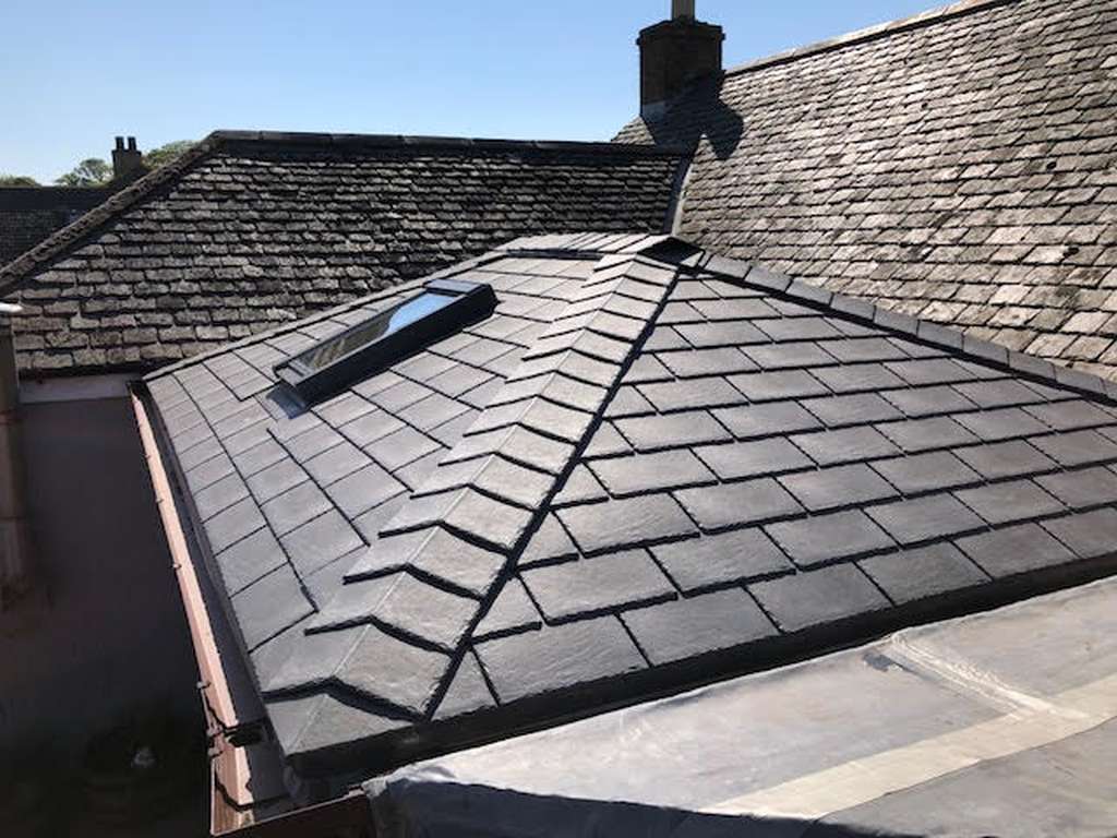 Grey Slate Effect warm Roof
