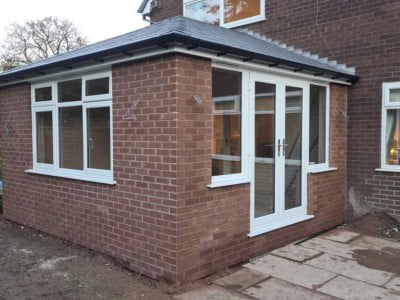 SIPS extension with French Doors