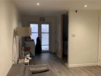 Before knock through