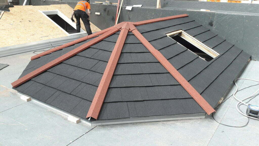 3 facet victorian lightweight roof.
