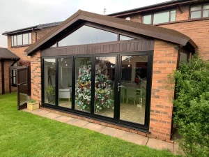 p shape gable extension