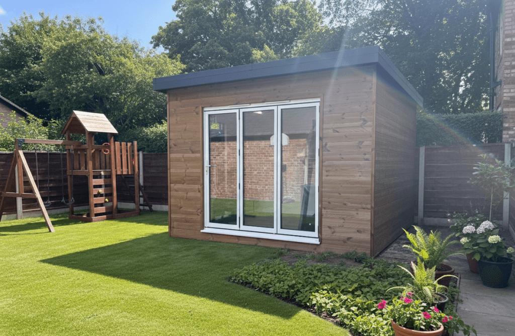 Small garden room gym